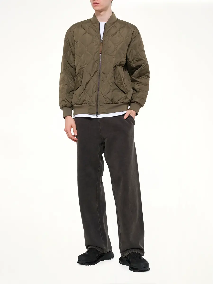 TAION Military Ma-1 Type Down Jacket in Dark Olive | Thumbnail 4