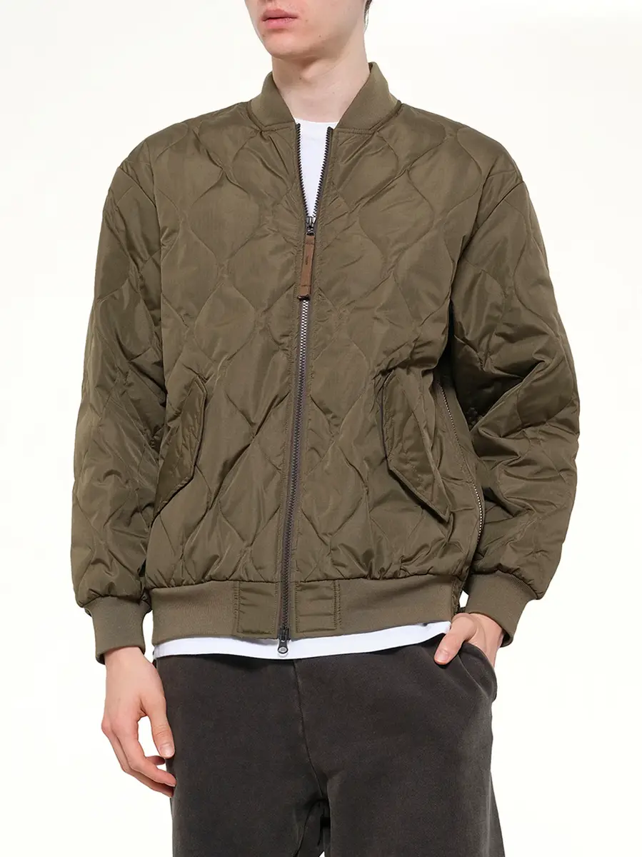 TAION Military Ma-1 Type Down Jacket in Dark Olive | Thumbnail 6