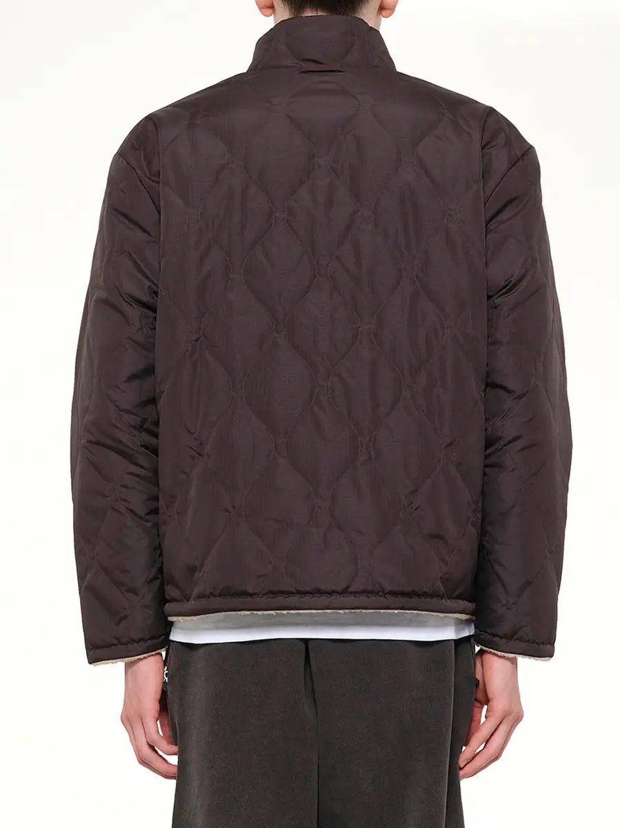 TAION Military Reversible Down Boa Jacket in Dark Chocolate | Thumbnail 5 TAION Military Reversible Down Boa Jacket in Dark Chocolate | Thumbnail 5