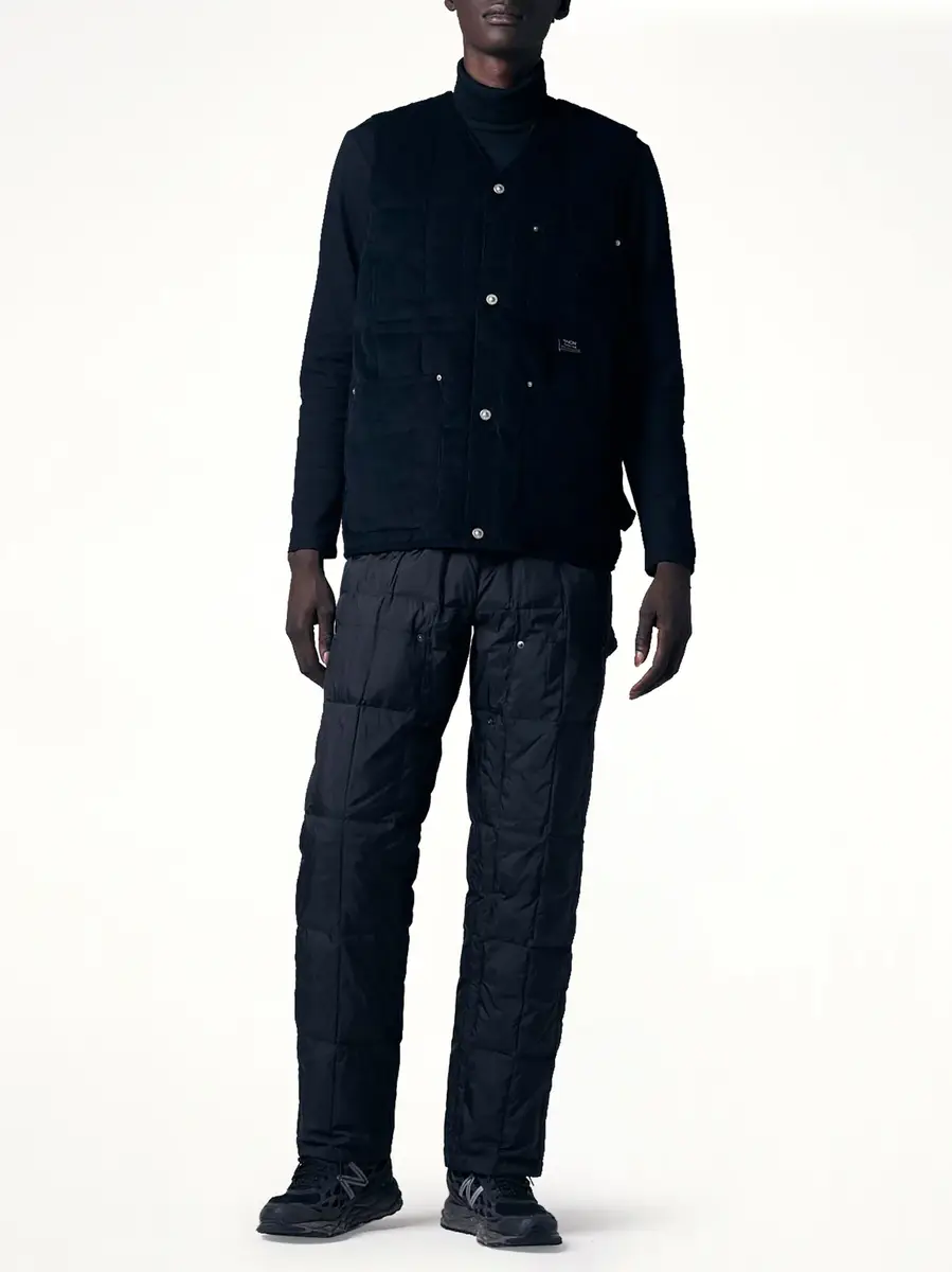TAION Work V Neck Button Down Vest | Thumbnail 4 TAION Work V Neck Button Down Vest | Thumbnail 4
