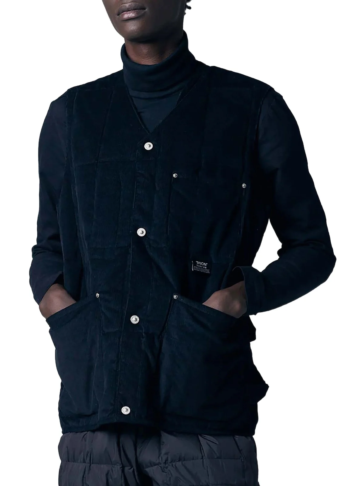 Work V Neck Button Down Vest Work V Neck Button Down Vest