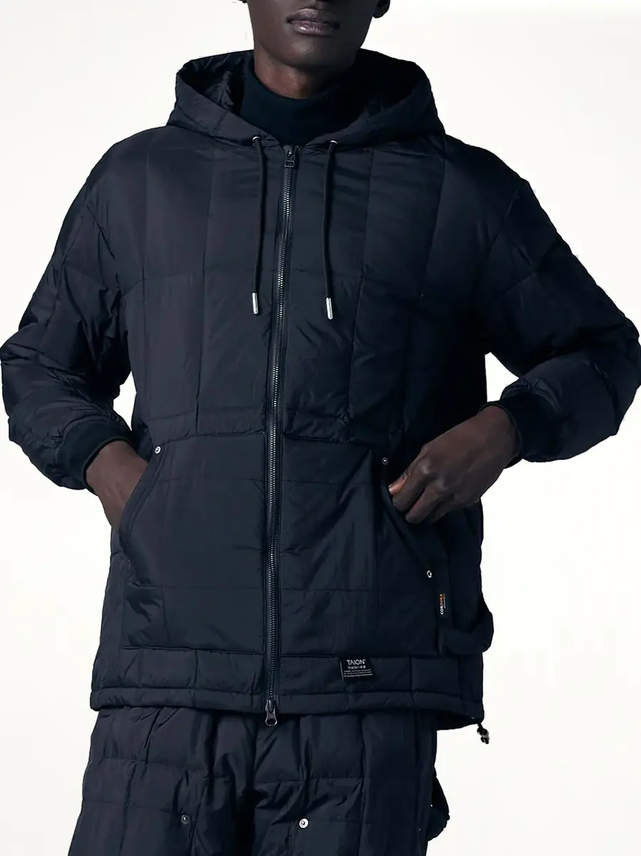 TAION Work Zip Hood Down Jacket | Thumbnail 3 TAION Work Zip Hood Down Jacket | Thumbnail 3