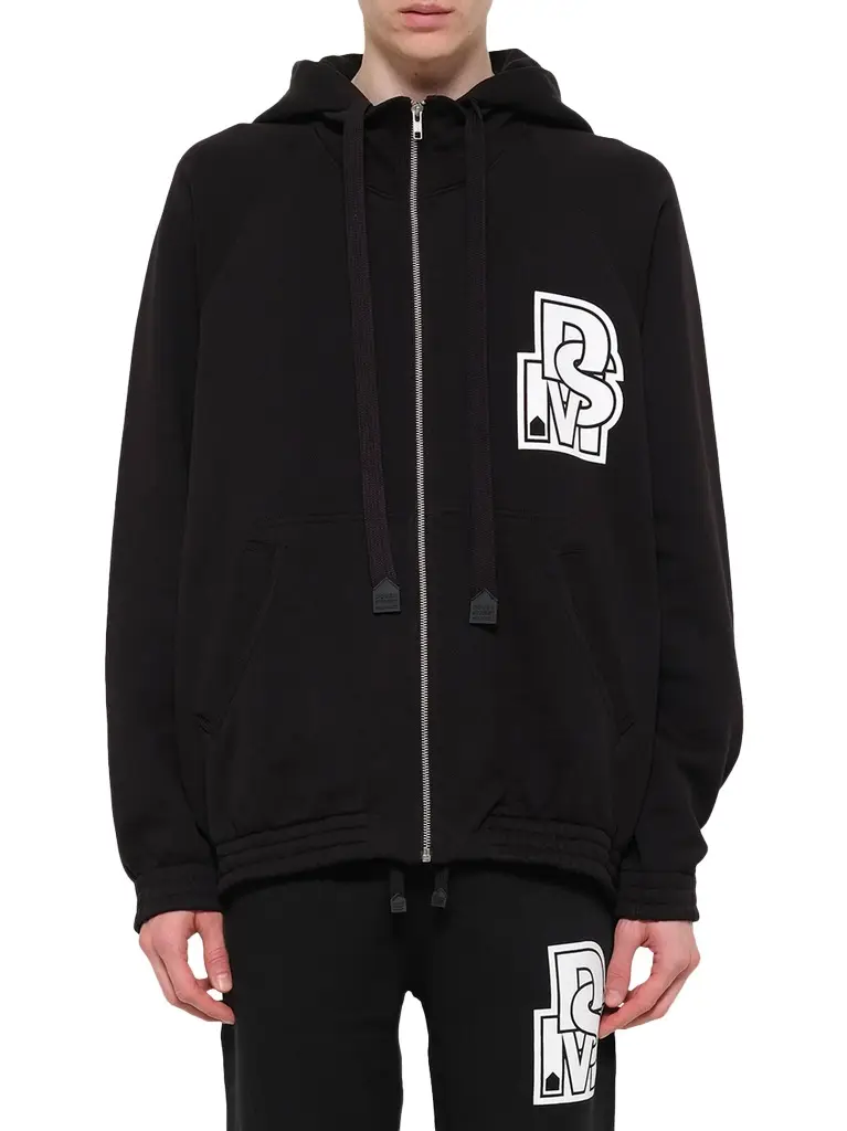 DSM KEI NINOMIYA Pile Knit Zipped Hoodie