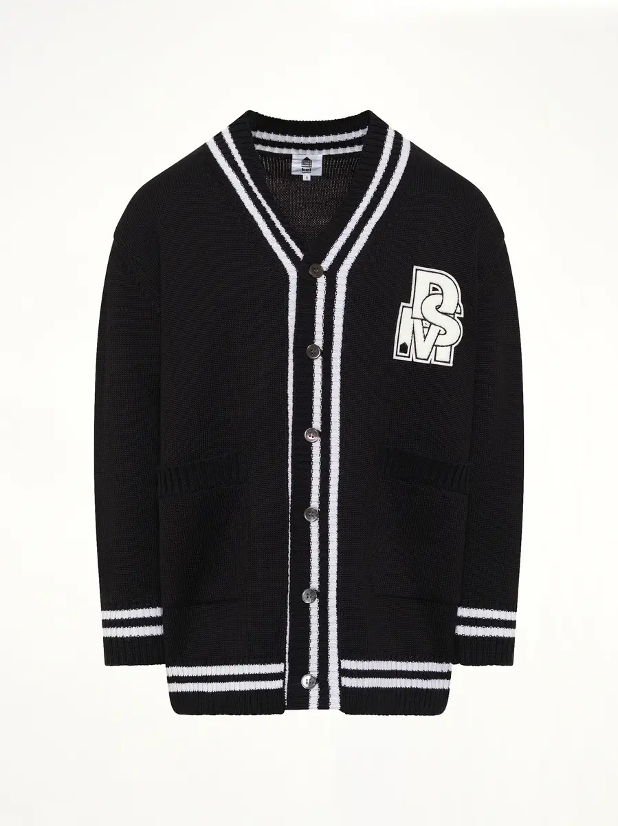 DSM KEI NINOMIYA Oversized Cardigan With Patch | Thumbnail 2