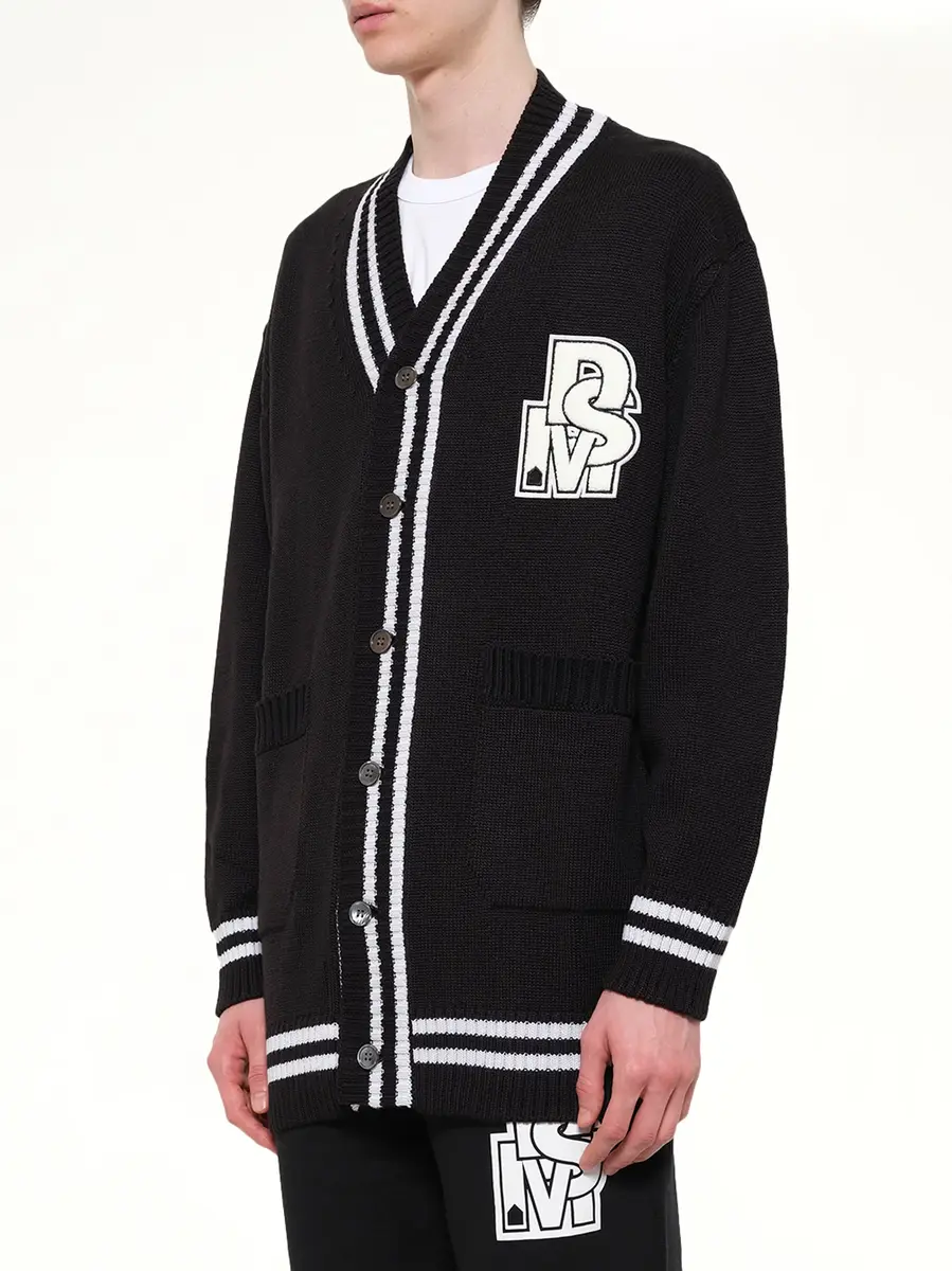 DSM KEI NINOMIYA Oversized Cardigan With Patch | Thumbnail 3