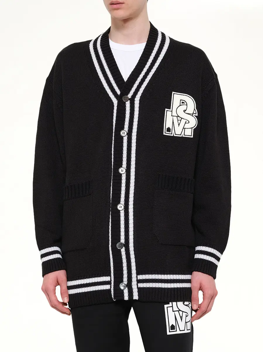 DSM KEI NINOMIYA Oversized Cardigan With Patch | Thumbnail 6