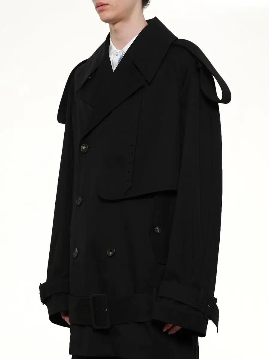 Egonlab Unlined Technical Trench Coat in Bogart | Thumbnail 3 Egonlab Unlined Technical Trench Coat in Bogart | Thumbnail 3