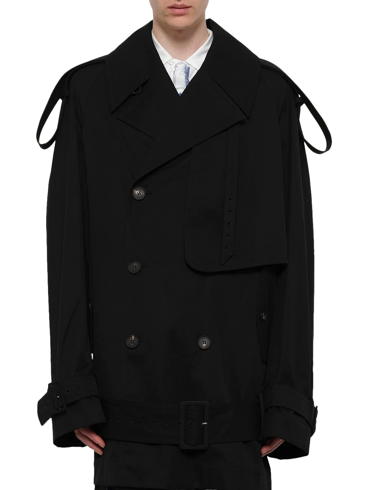 Egonlab Unlined Technical Trench Coat in Bogart