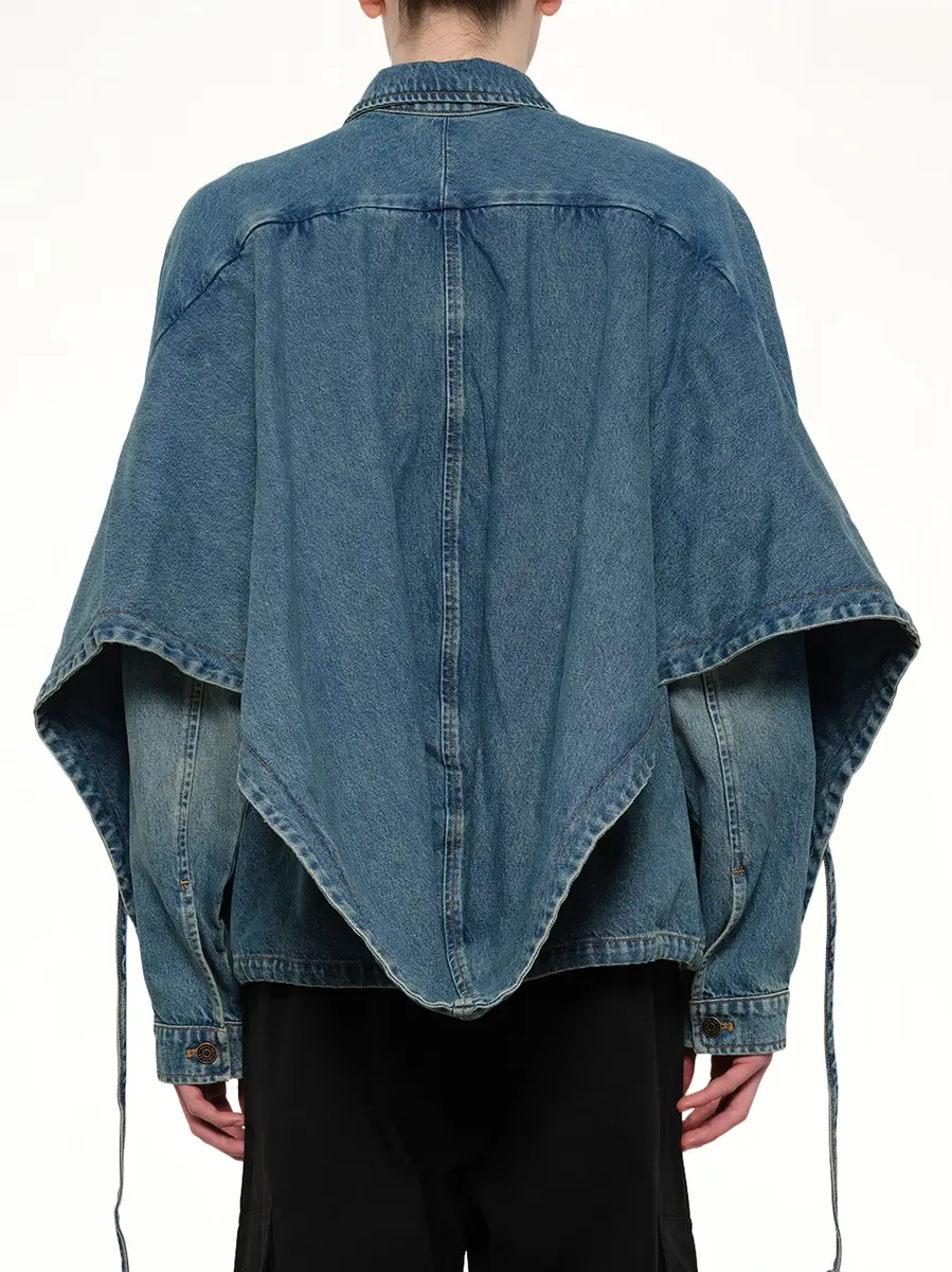 Egonlab Convertible Hooded Denim Jacket | Thumbnail 5