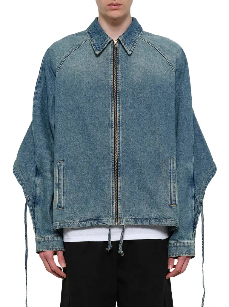Egonlab Convertible Hooded Denim Jacket