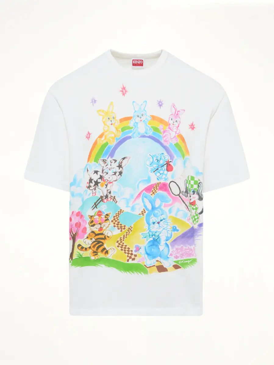 KENZO Kenzo Cartoon Classic T-shirt in Off White | Thumbnail 2 KENZO Kenzo Cartoon Classic T-shirt in Off White | Thumbnail 2