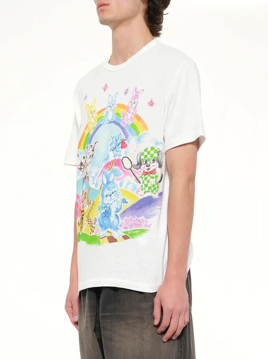 KENZO Kenzo Cartoon Classic T-shirt in Off White | Thumbnail 3 KENZO Kenzo Cartoon Classic T-shirt in Off White | Thumbnail 3