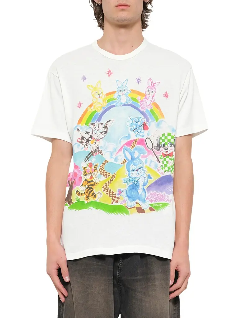 KENZO Kenzo Cartoon Classic T-shirt in Off White