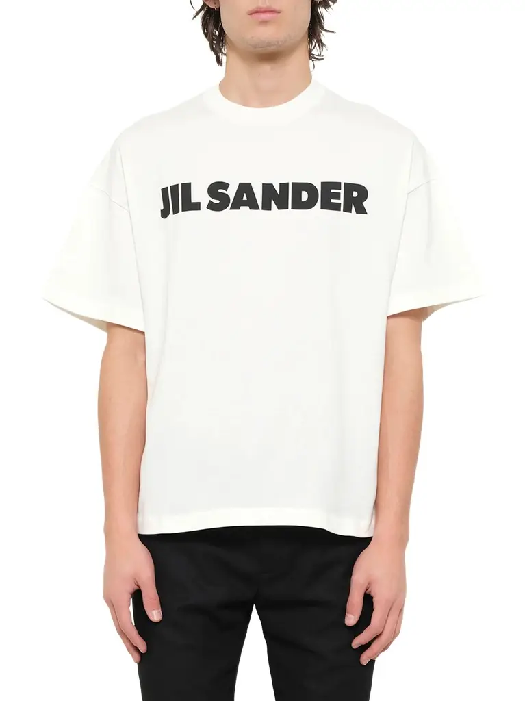 Crewneck Logo T-shirt in Porcelain Crewneck Logo T-shirt in Porcelain