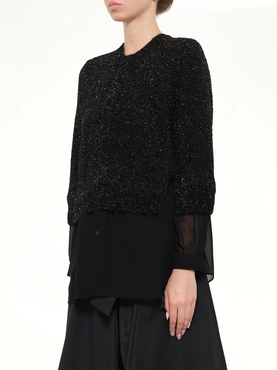 NOIR KEI NINOMIYA Lame Fur Cardigan | Thumbnail 3 NOIR KEI NINOMIYA Lame Fur Cardigan | Thumbnail 3