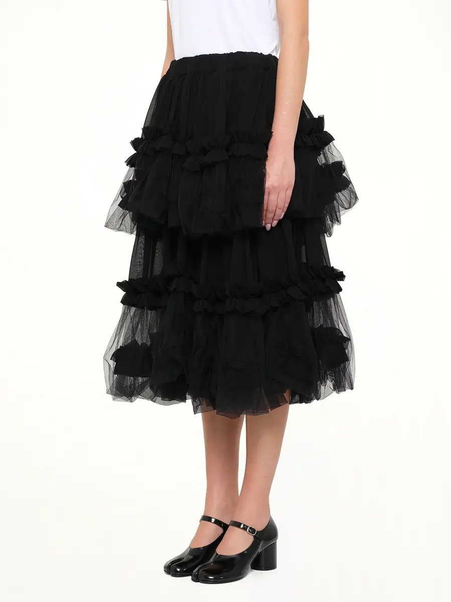 NOIR KEI NINOMIYA Organza Gathered Skirt | Thumbnail 3