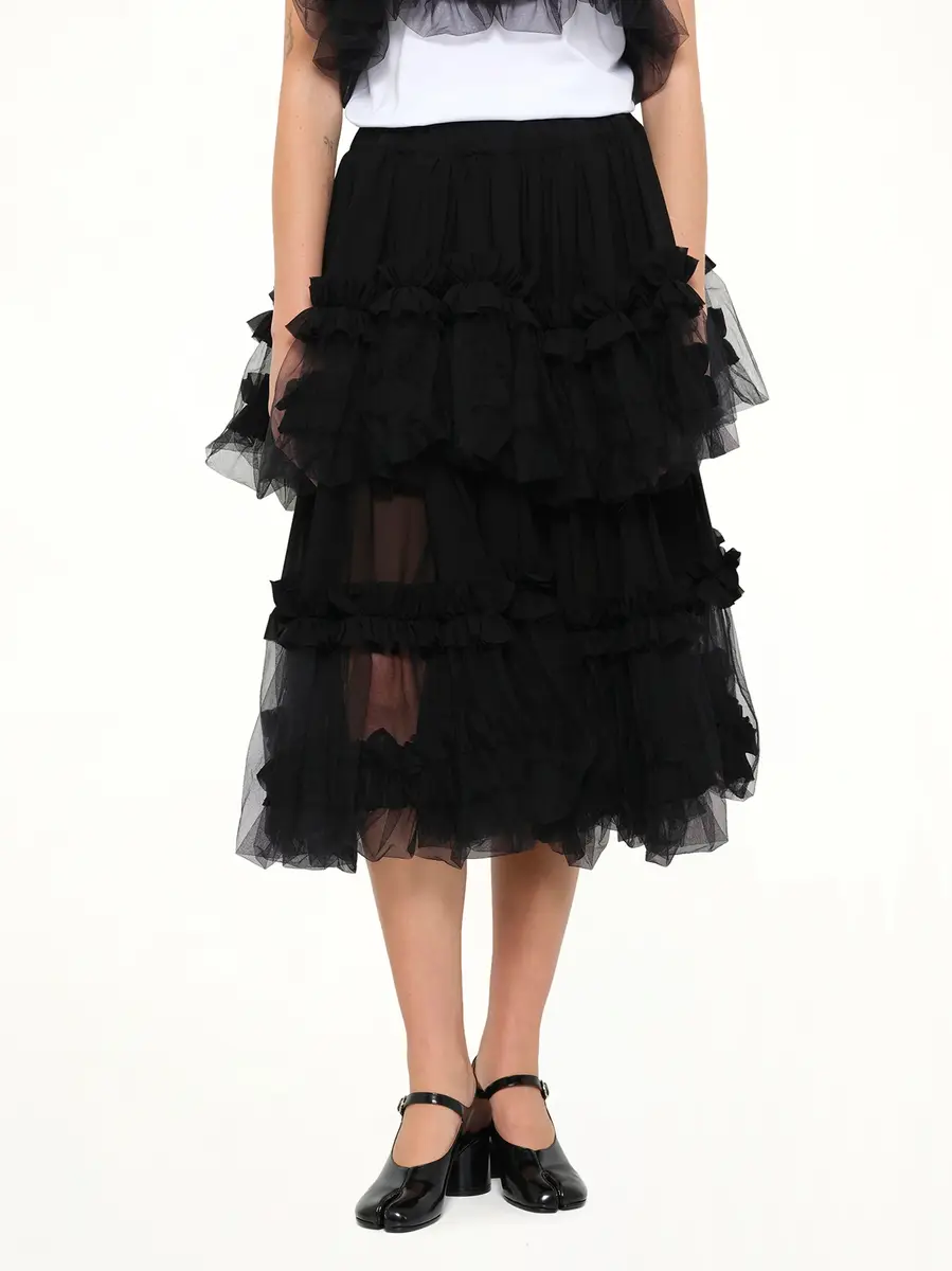 NOIR KEI NINOMIYA Organza Gathered Skirt | Thumbnail 6