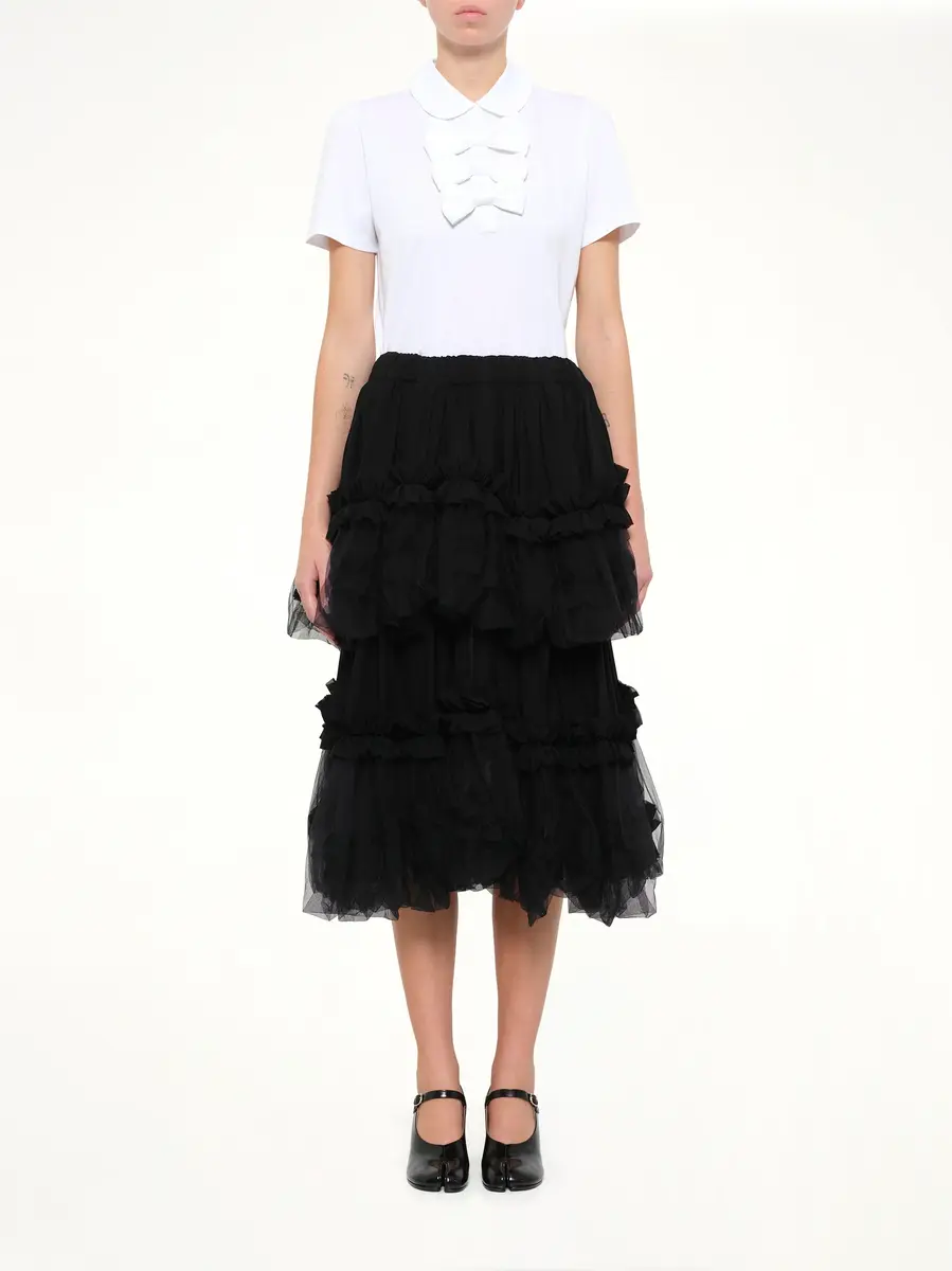 NOIR KEI NINOMIYA Organza Gathered Skirt | Thumbnail 7