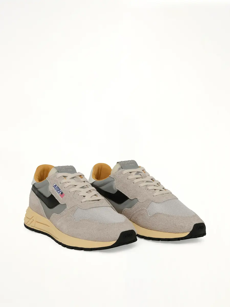 Autry Reelwind Low Top Sneaker in Grey/silver | Thumbnail 2 Autry Reelwind Low Top Sneaker in Grey/silver | Thumbnail 2