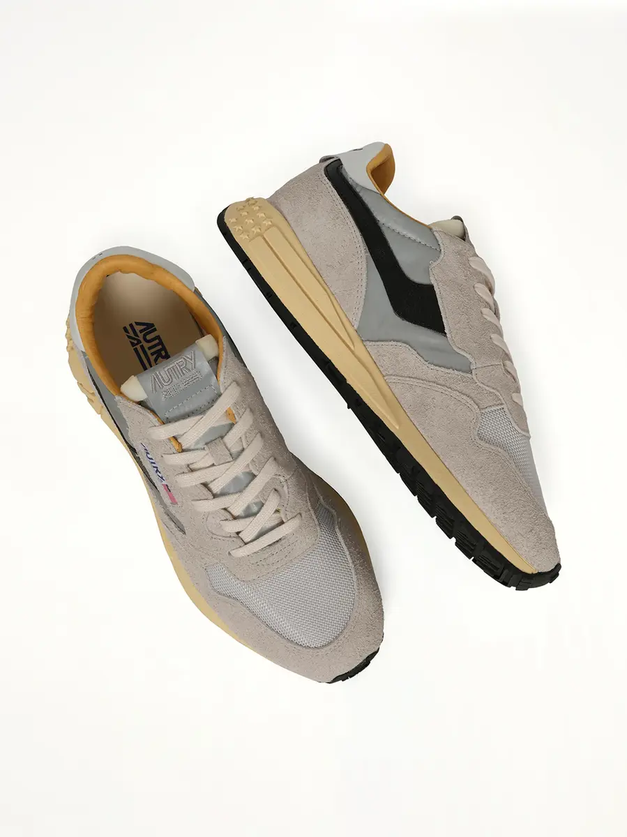 Autry Reelwind Low Top Sneaker in Grey/silver | Thumbnail 4 Autry Reelwind Low Top Sneaker in Grey/silver | Thumbnail 4