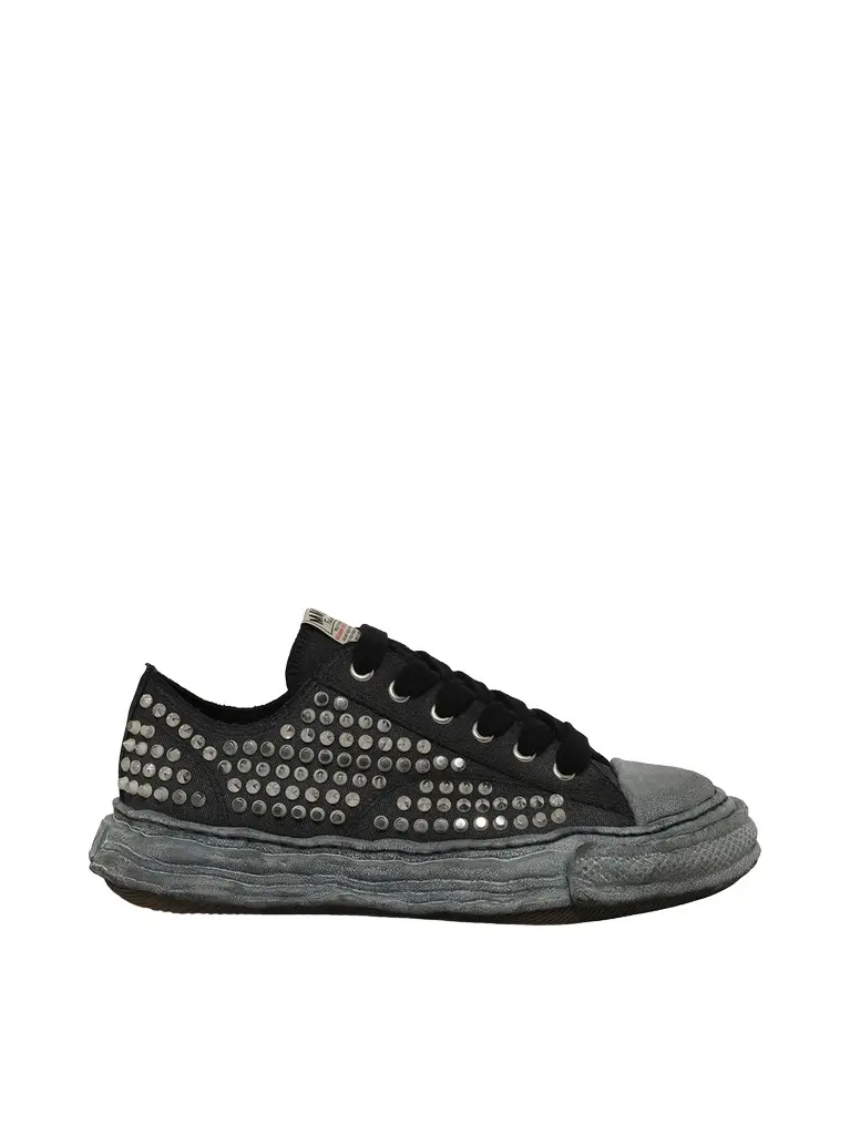 Maison MIHARA YASUHIRO Exclusive Peterson 23 OG Studded Sneaker in All Black