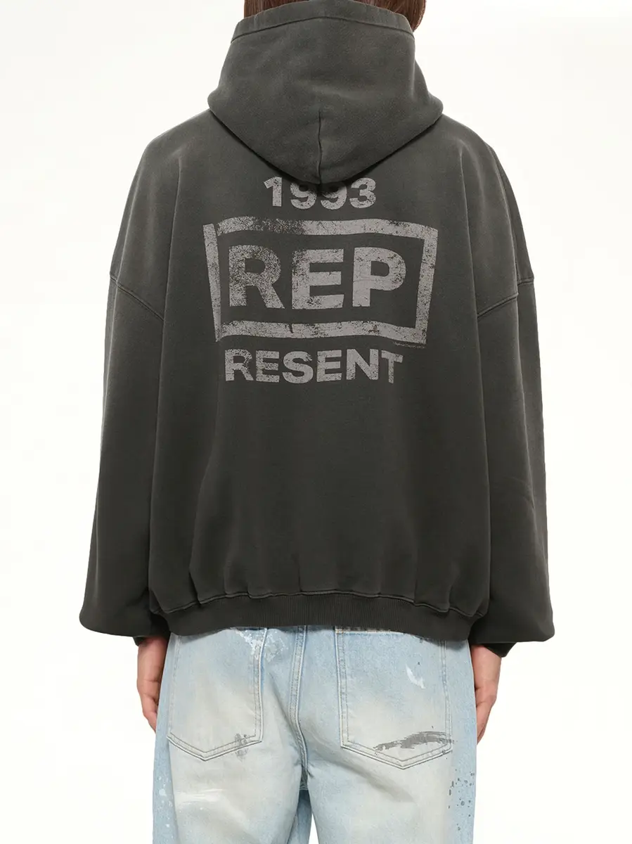 Represent Resent Hoodie in Ash | Thumbnail 5 Represent Resent Hoodie in Ash | Thumbnail 5