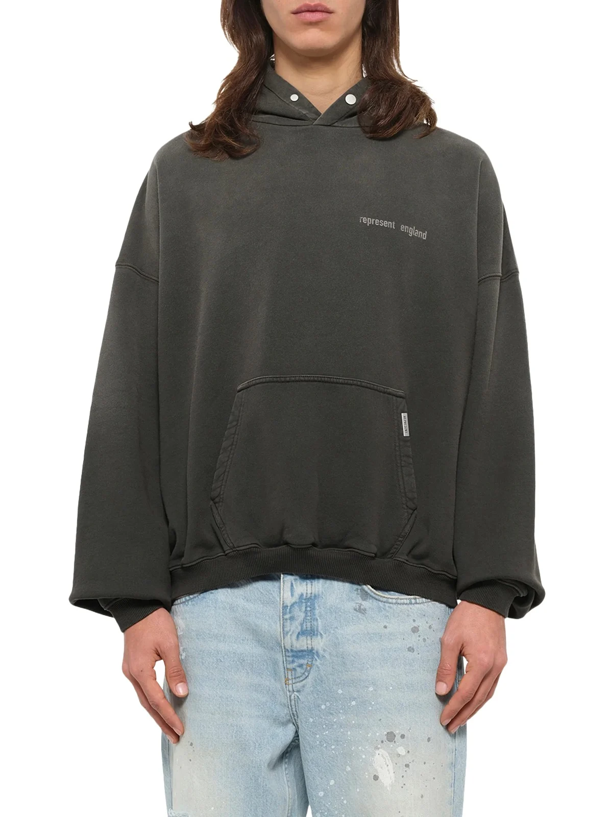 Represent Resent Hoodie in Ash