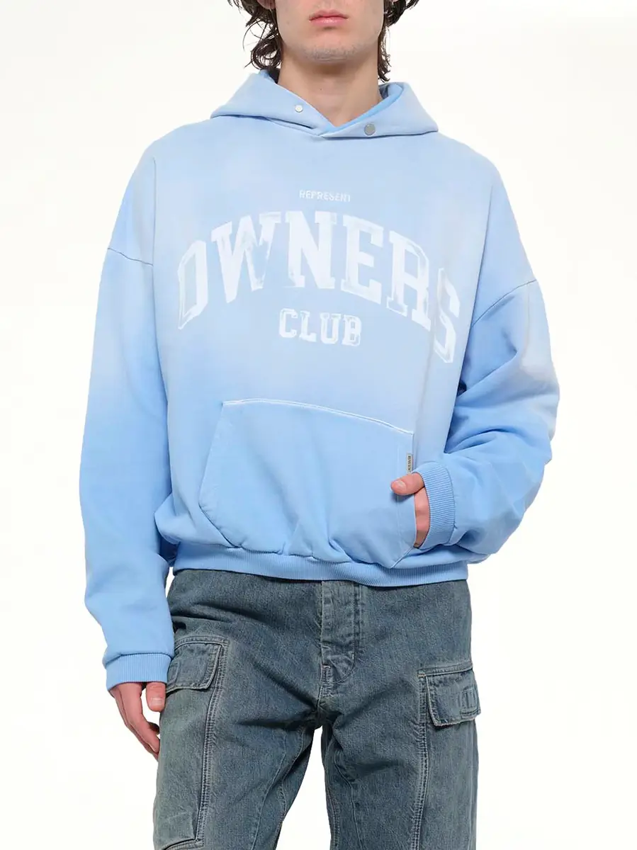 Represent Owners Hoodie in Sky Blue | Thumbnail 6 Represent Owners Hoodie in Sky Blue | Thumbnail 6