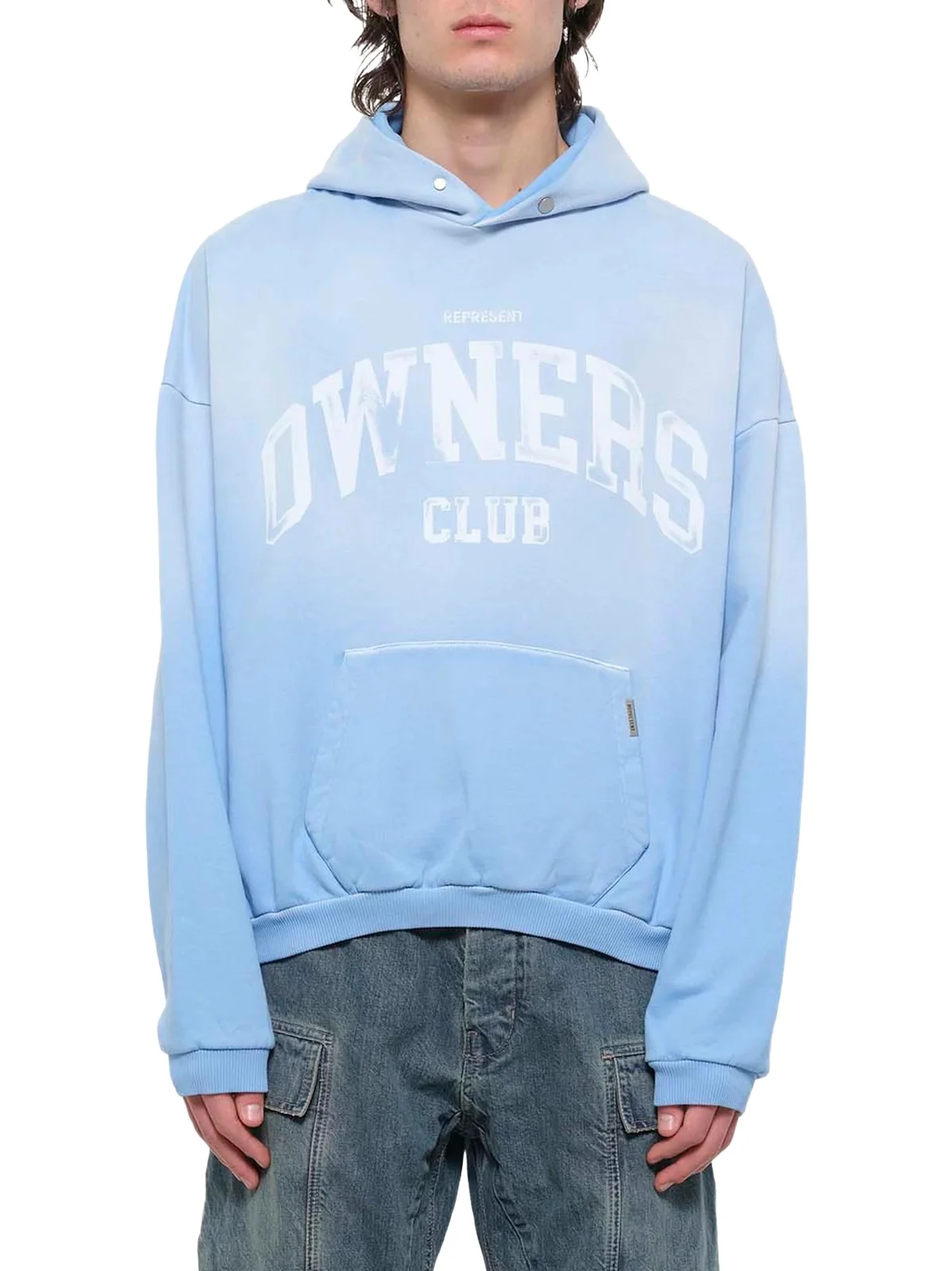Represent Owners Hoodie in Sky Blue
