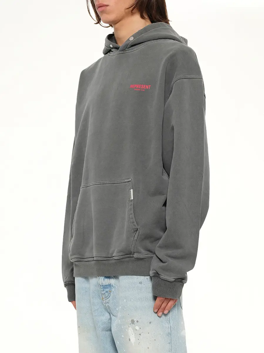 Represent Represent Owners Club Hoodie in Washed Black | Thumbnail 3 Represent Represent Owners Club Hoodie in Washed Black | Thumbnail 3