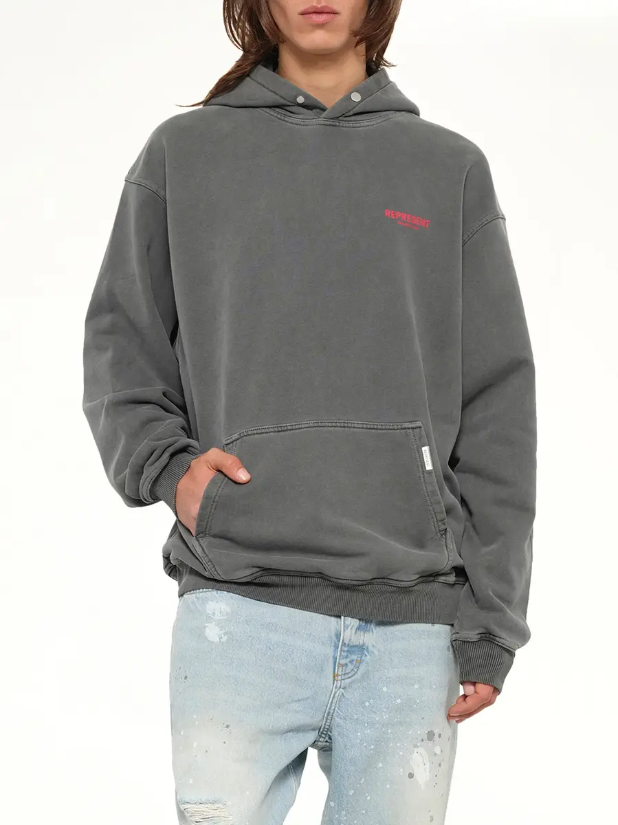 Represent Represent Owners Club Hoodie in Washed Black | Thumbnail 6 Represent Represent Owners Club Hoodie in Washed Black | Thumbnail 6