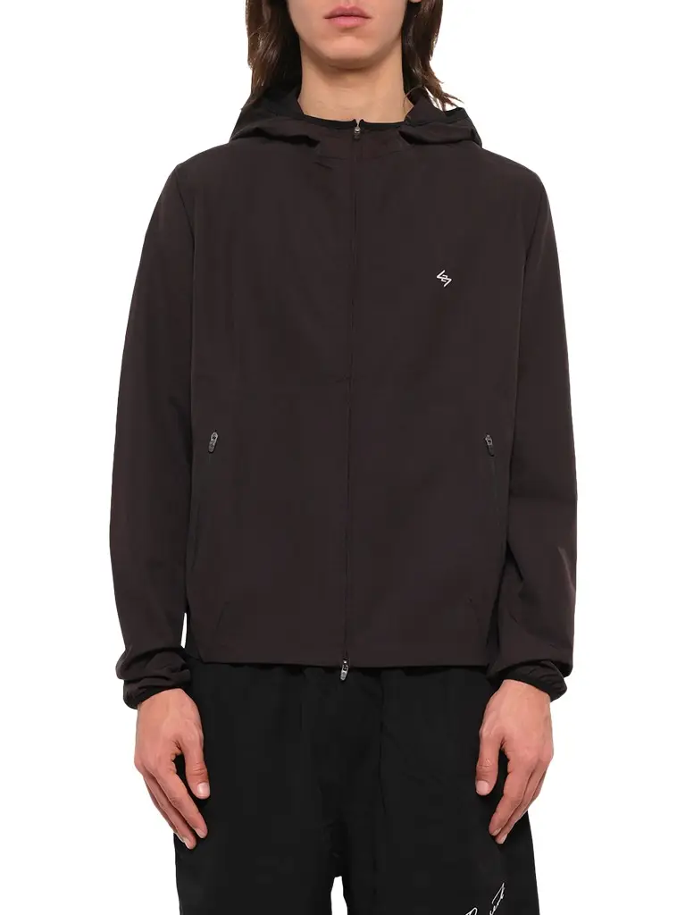 Represent 247 Bonded Running Jacket in Jet Black