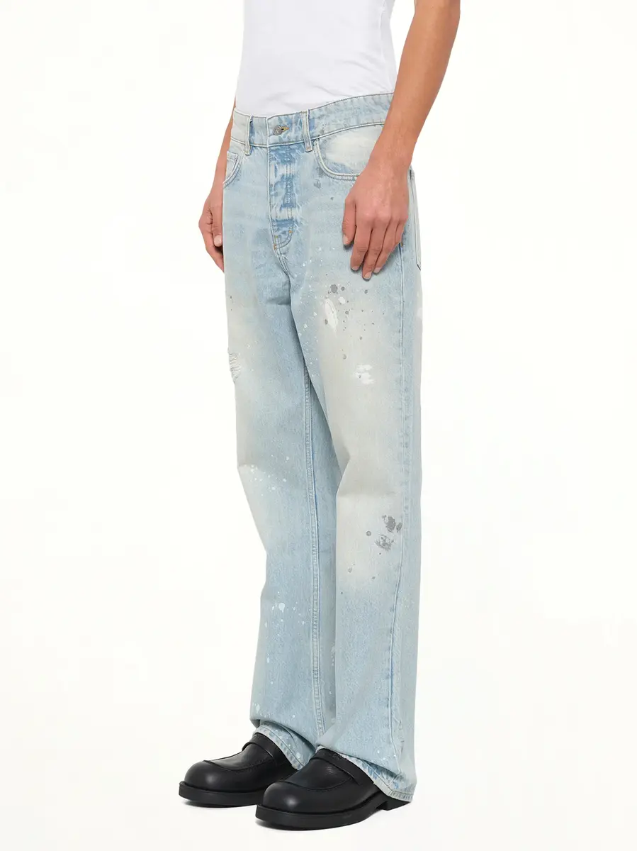 Represent Painted Denim Jeans in Coastal Blue | Thumbnail 3 Represent Painted Denim Jeans in Coastal Blue | Thumbnail 3
