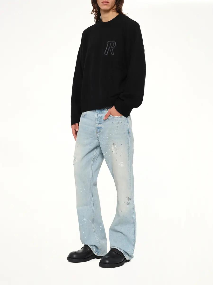 Represent Painted Denim Jeans in Coastal Blue | Thumbnail 4 Represent Painted Denim Jeans in Coastal Blue | Thumbnail 4
