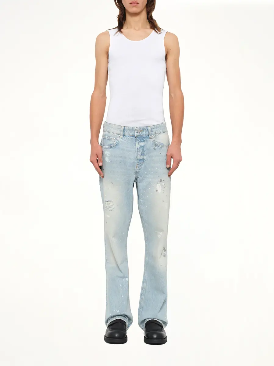 Represent Painted Denim Jeans in Coastal Blue | Thumbnail 7 Represent Painted Denim Jeans in Coastal Blue | Thumbnail 7