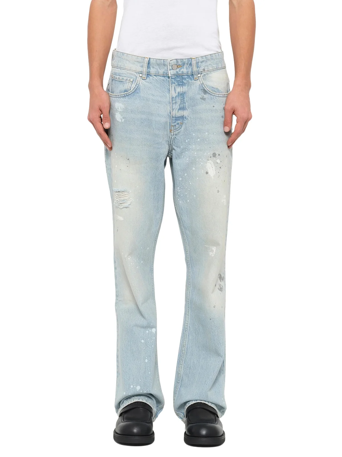 Painted Denim Jeans in Coastal Blue Painted Denim Jeans in Coastal Blue