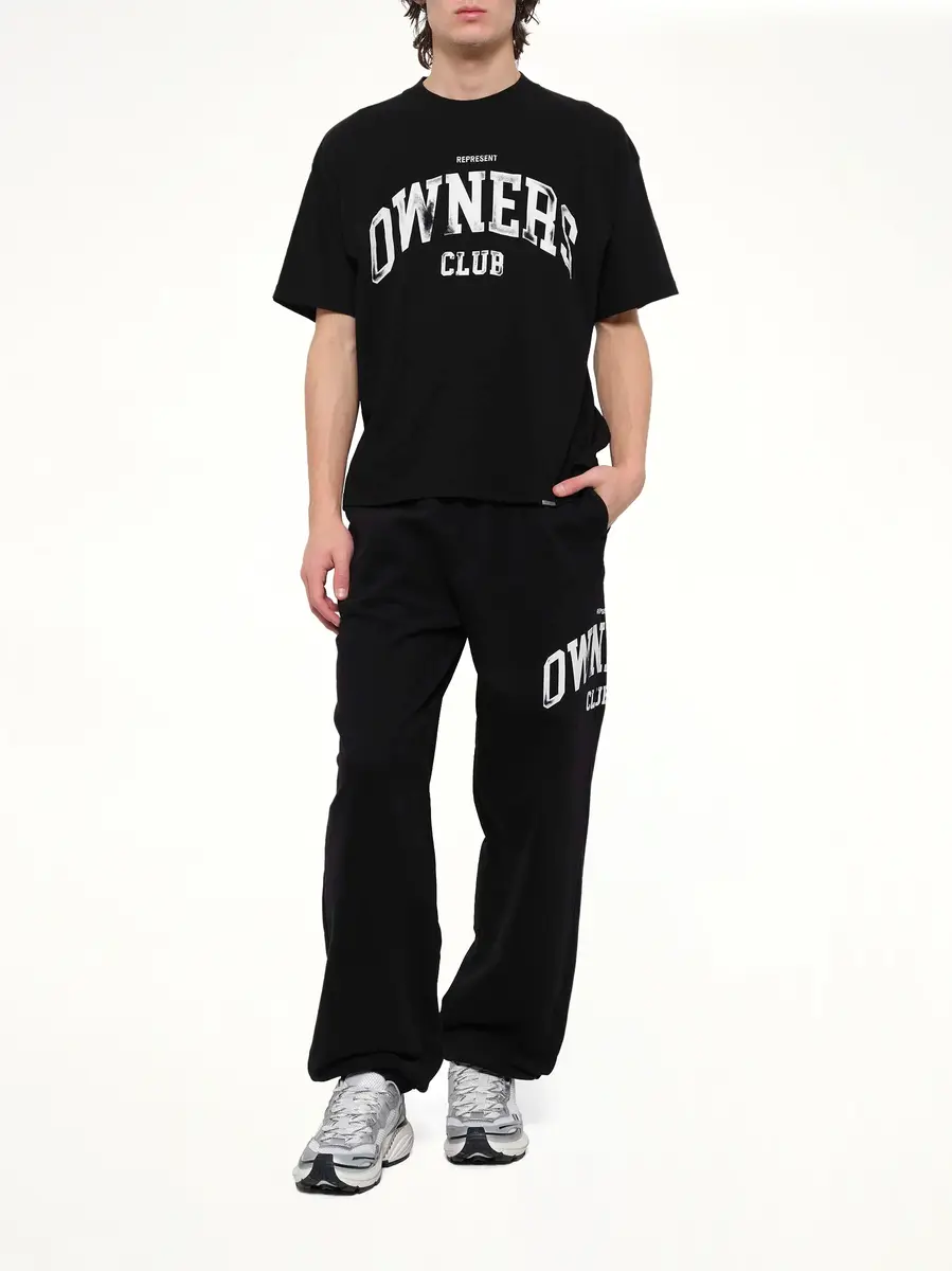 Represent Owners Sweatpants in Jet Black | Thumbnail 4 Represent Owners Sweatpants in Jet Black | Thumbnail 4