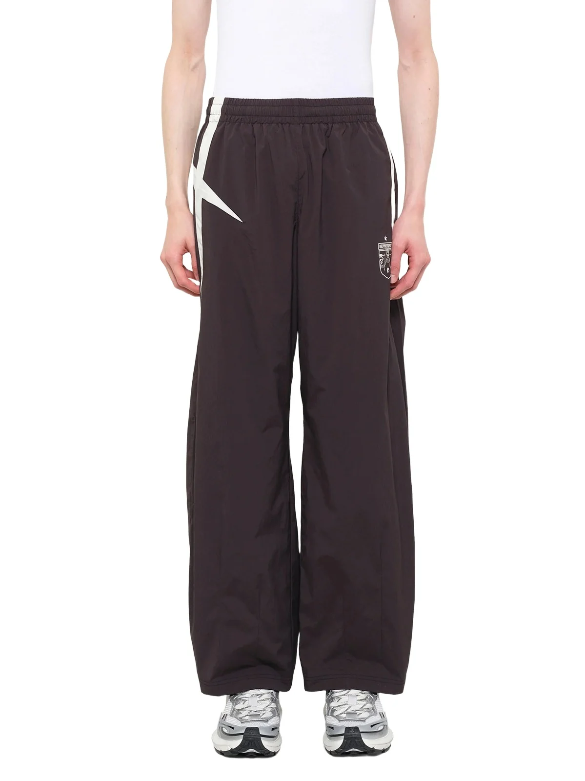 Woven Track Star Pant in Jet Black Woven Track Star Pant in Jet Black