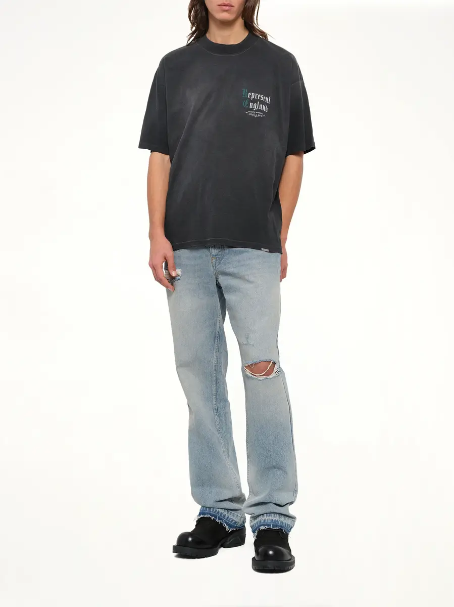 Represent Private Members T-shirt in Stained Black | Thumbnail 4 Represent Private Members T-shirt in Stained Black | Thumbnail 4