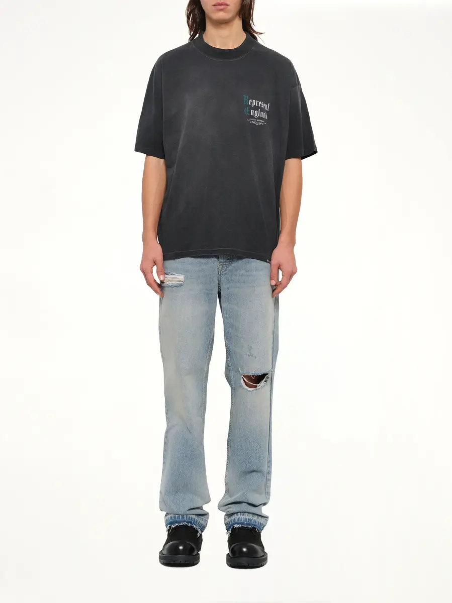 Represent Private Members T-shirt in Stained Black | Thumbnail 7 Represent Private Members T-shirt in Stained Black | Thumbnail 7