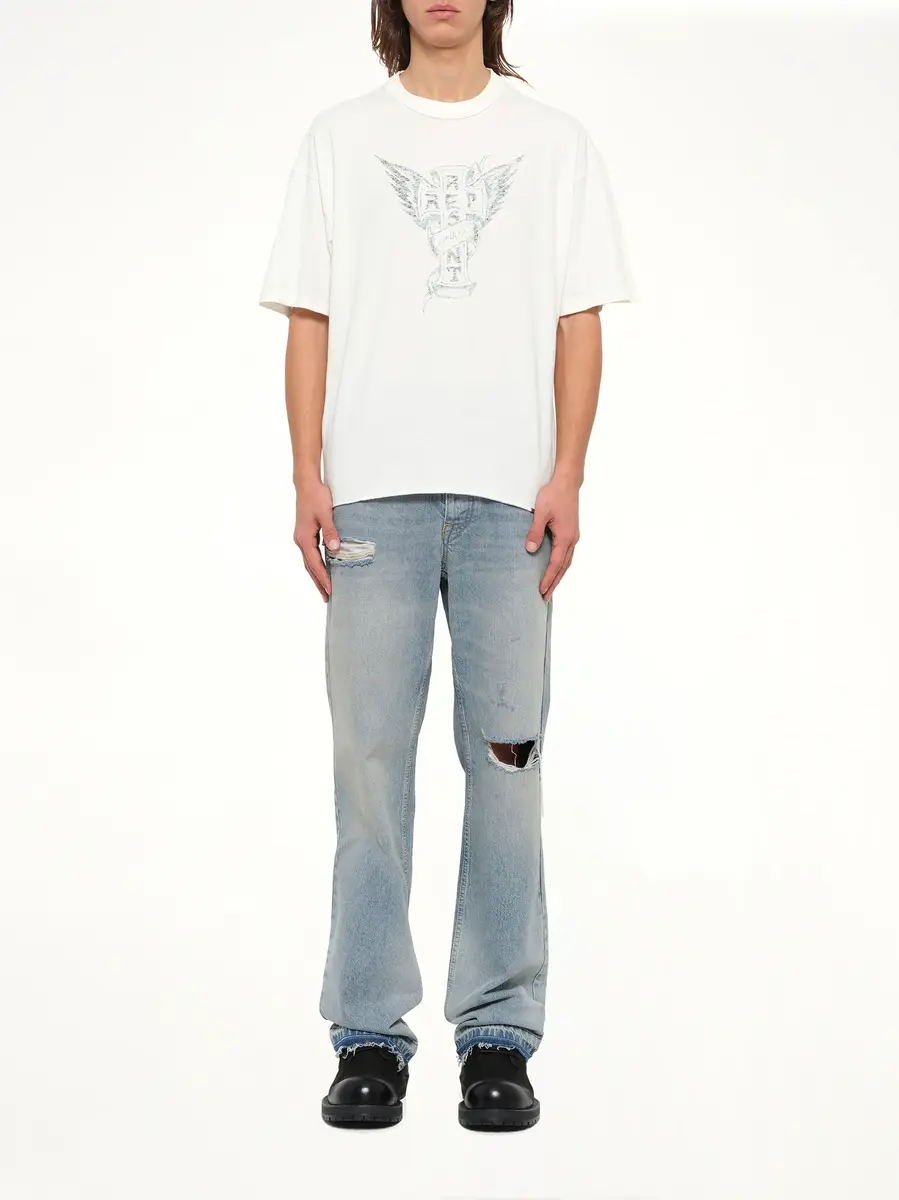 Represent Westside T-shirt in Flat White | Thumbnail 7 Represent Westside T-shirt in Flat White | Thumbnail 7