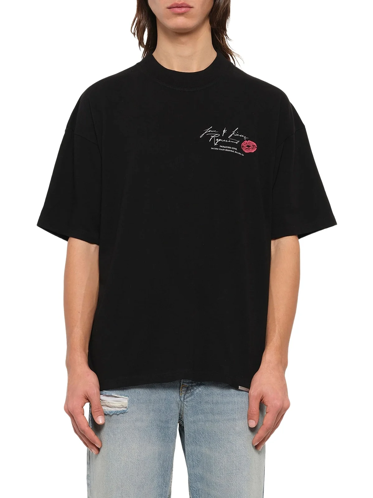 Love And Kisses T-shirt in Jet Black Love And Kisses T-shirt in Jet Black