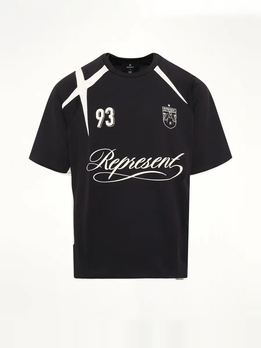 Represent Star Football Top in Jet Black | Thumbnail 2