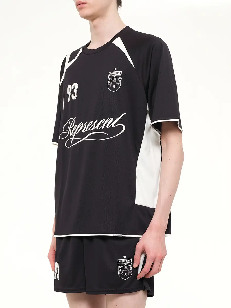 Represent Star Football Top in Jet Black | Thumbnail 3