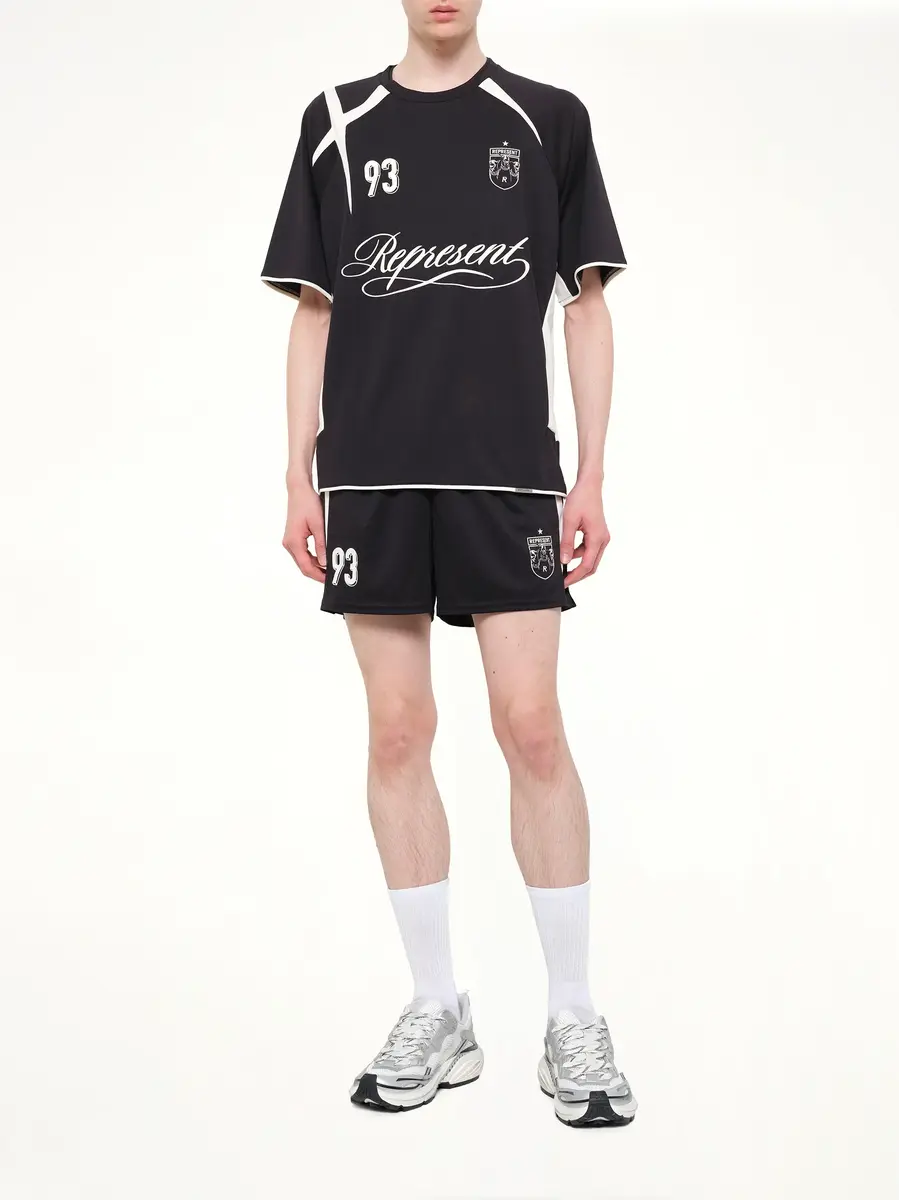 Represent Star Football Top in Jet Black | Thumbnail 4