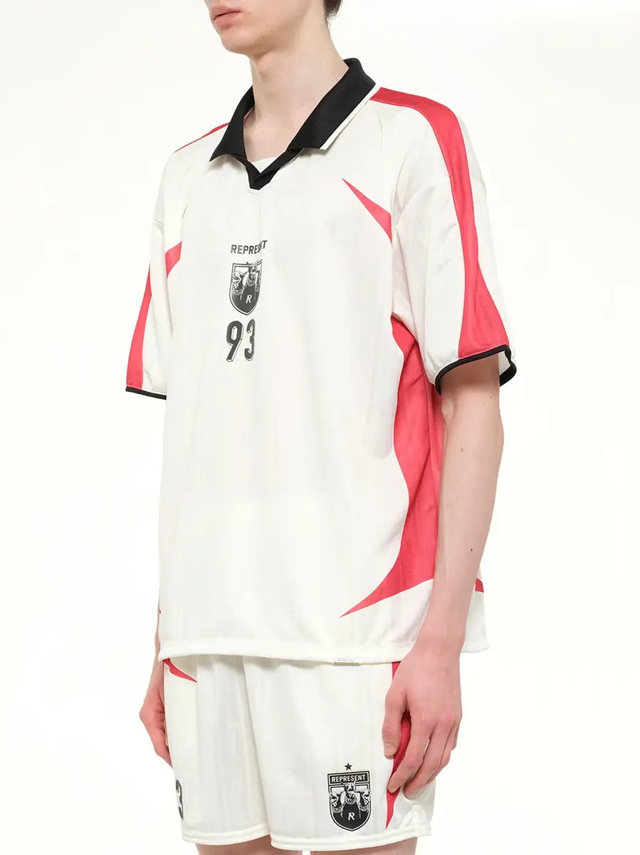 Represent Spike Football Top in Flat White | Thumbnail 3 Represent Spike Football Top in Flat White | Thumbnail 3