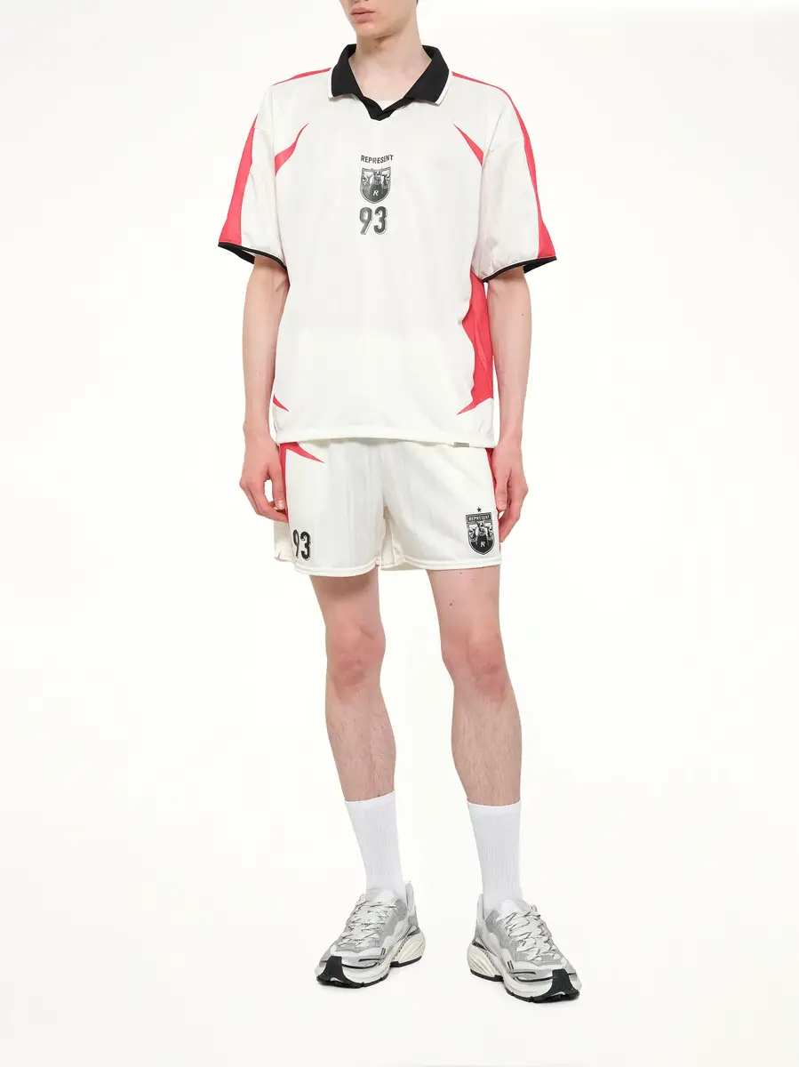 Represent Spike Football Top in Flat White | Thumbnail 4 Represent Spike Football Top in Flat White | Thumbnail 4