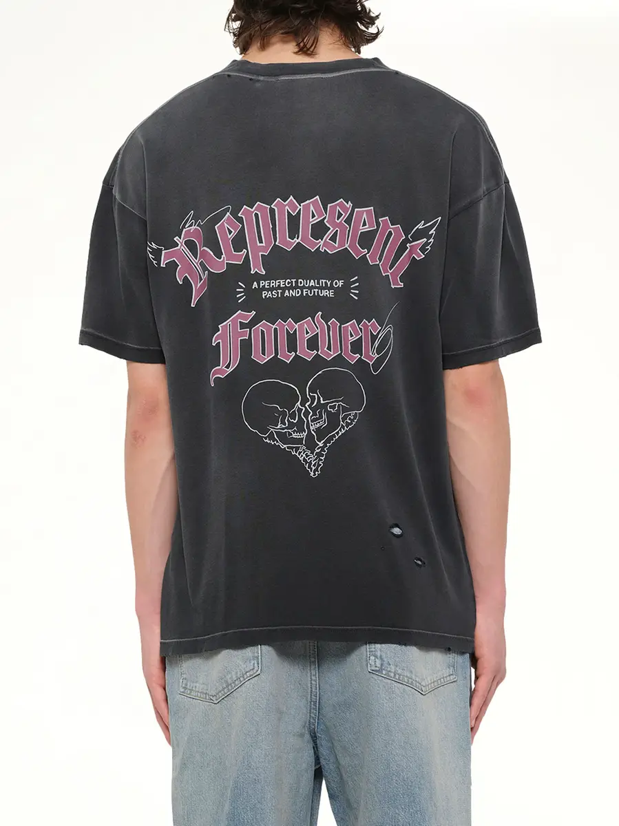Represent Duality T-shirt in Washed Black | Thumbnail 5 Represent Duality T-shirt in Washed Black | Thumbnail 5