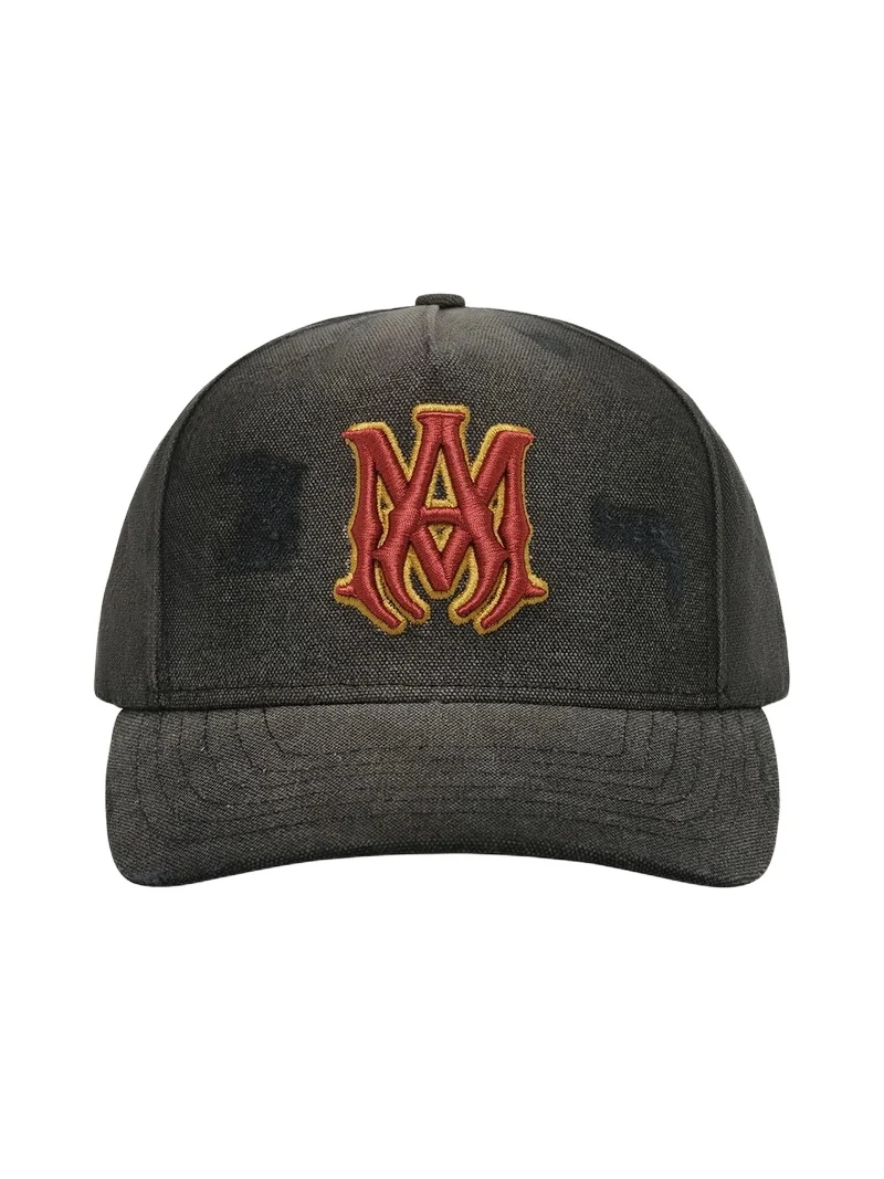AMIRI MA Distressed Outline Baseball Cap