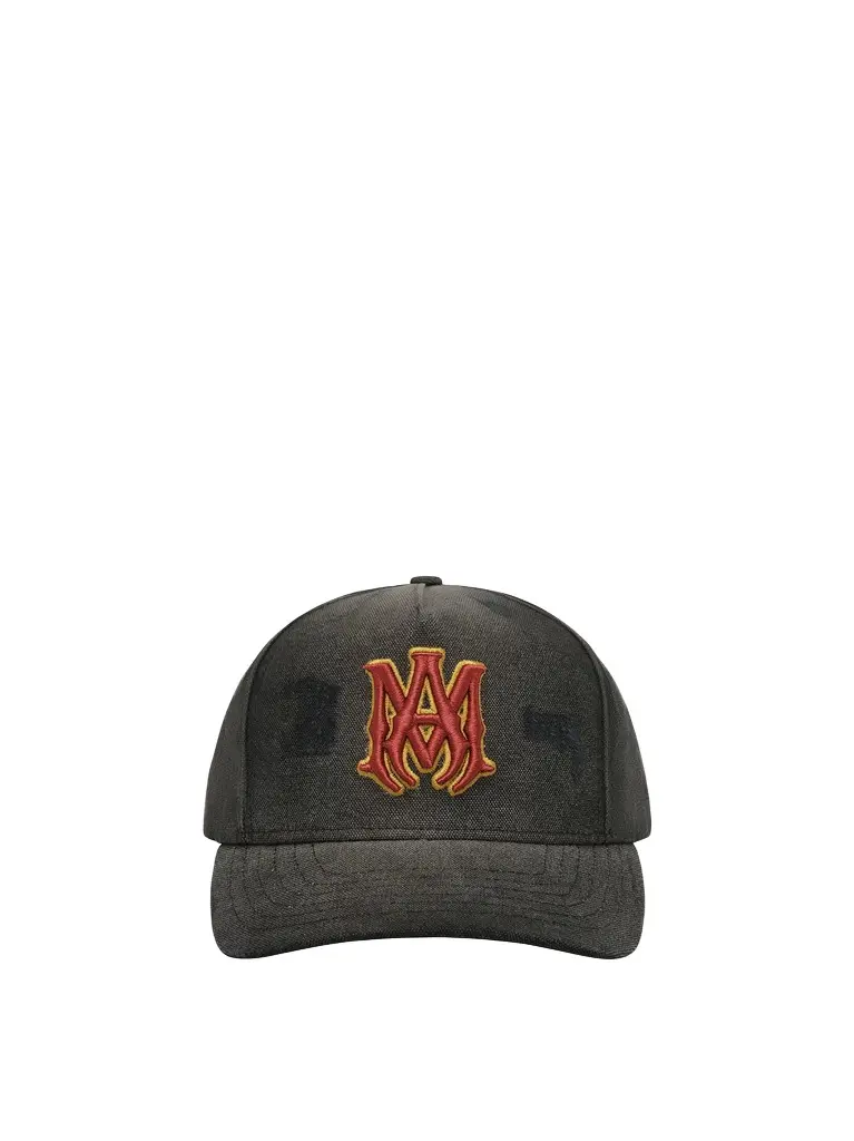 AMIRI MA Distressed Outline Baseball Cap